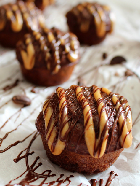 Chocolate peanut butter muffins
