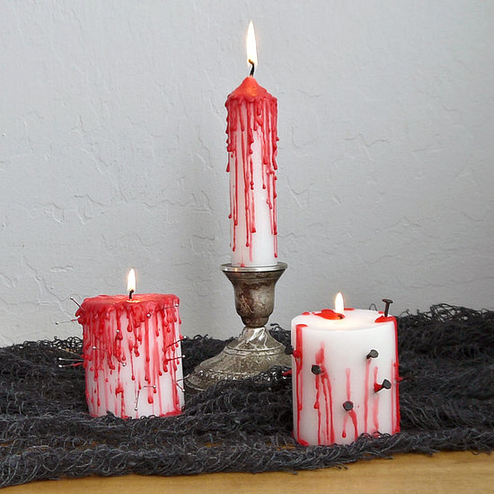 DIY Bleeding Halloween Candles DIY Bleeding Halloween Candles