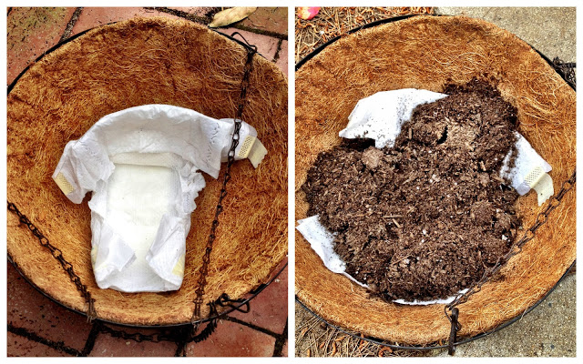 Diaper Gardening Idea
