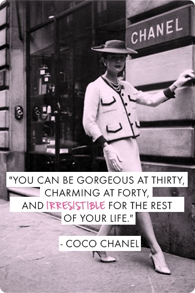 You can be gorgeous at thirty, charming at 40 and.... You can be gorgeous at thirty, charming at 40 and....