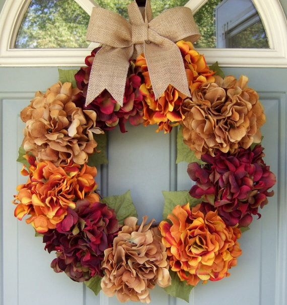 Hydrangea Fall Wreath