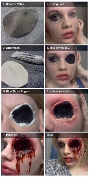 DIY Halloween Eye Makeup DIY Halloween Eye Makeup