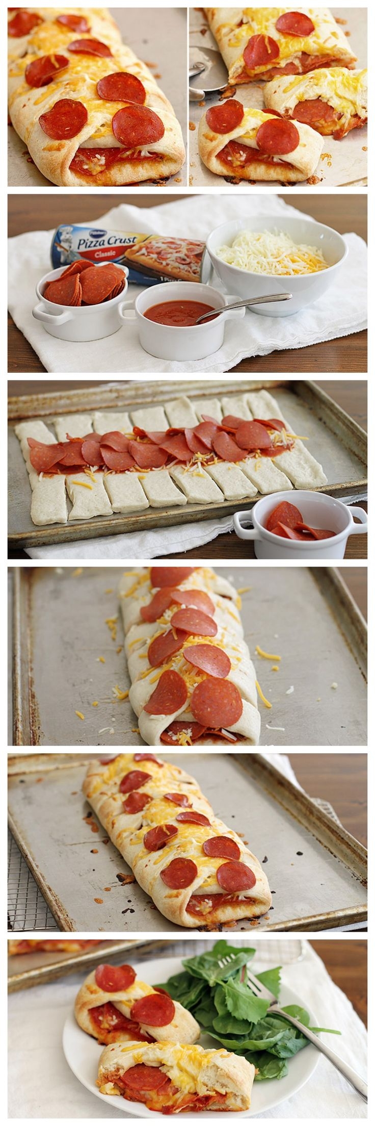 DIY pepperoni Pizza Braid DIY pepperoni Pizza Braid
