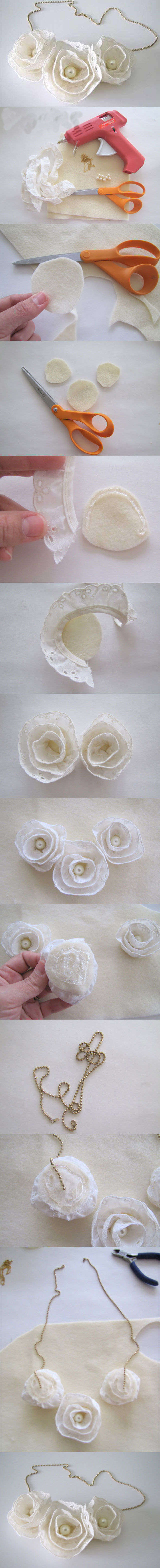 DIY White Flowers