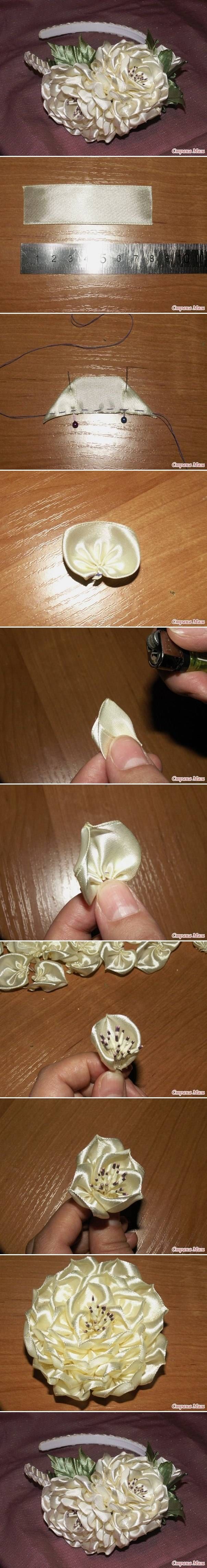 DIY Ribbon Lush Flower DIY Ribbon Lush Flower