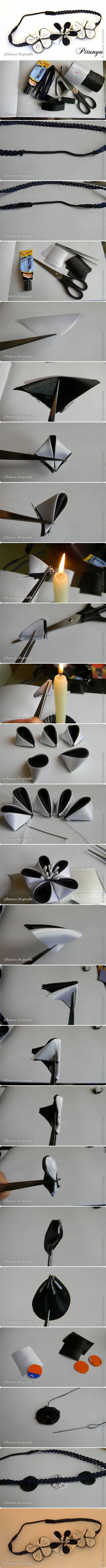DIY Ribbon Flower