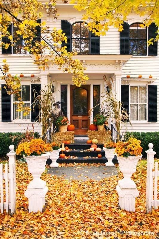 Fall on the porch