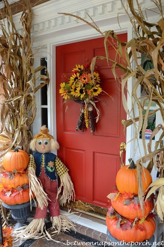 Scarecrow floral arrangement