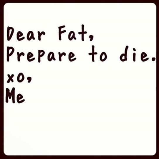Dear fat, prepare to die