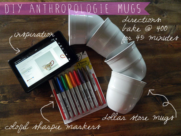 DIY Anthropologie Mugs DIY Anthropologie Mugs