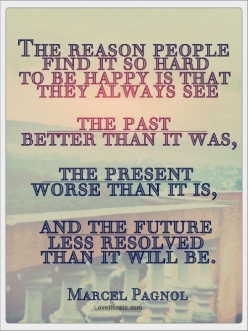 the reason people find it so hard to be happy