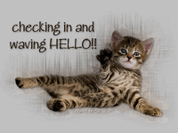Checking in and waving Hello!