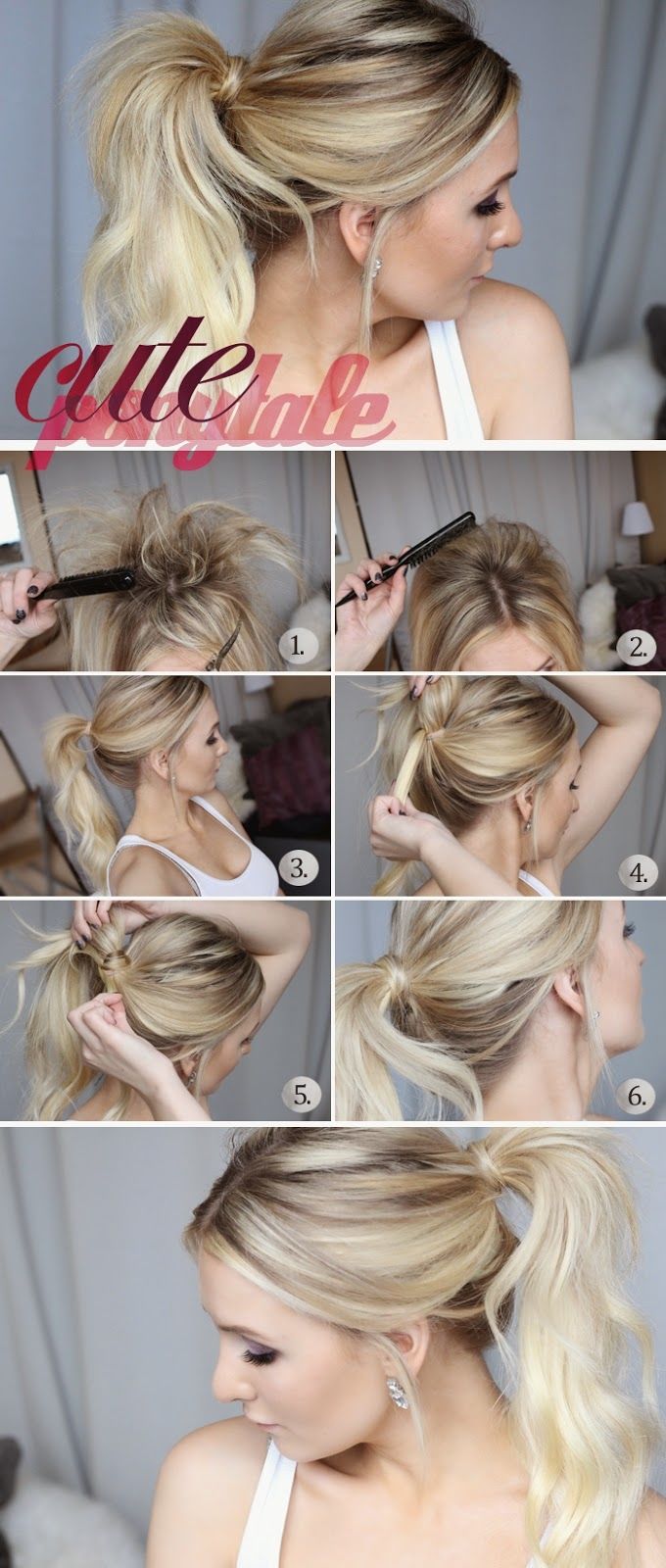 DIY Cute Ponytail DIY Cute Ponytail