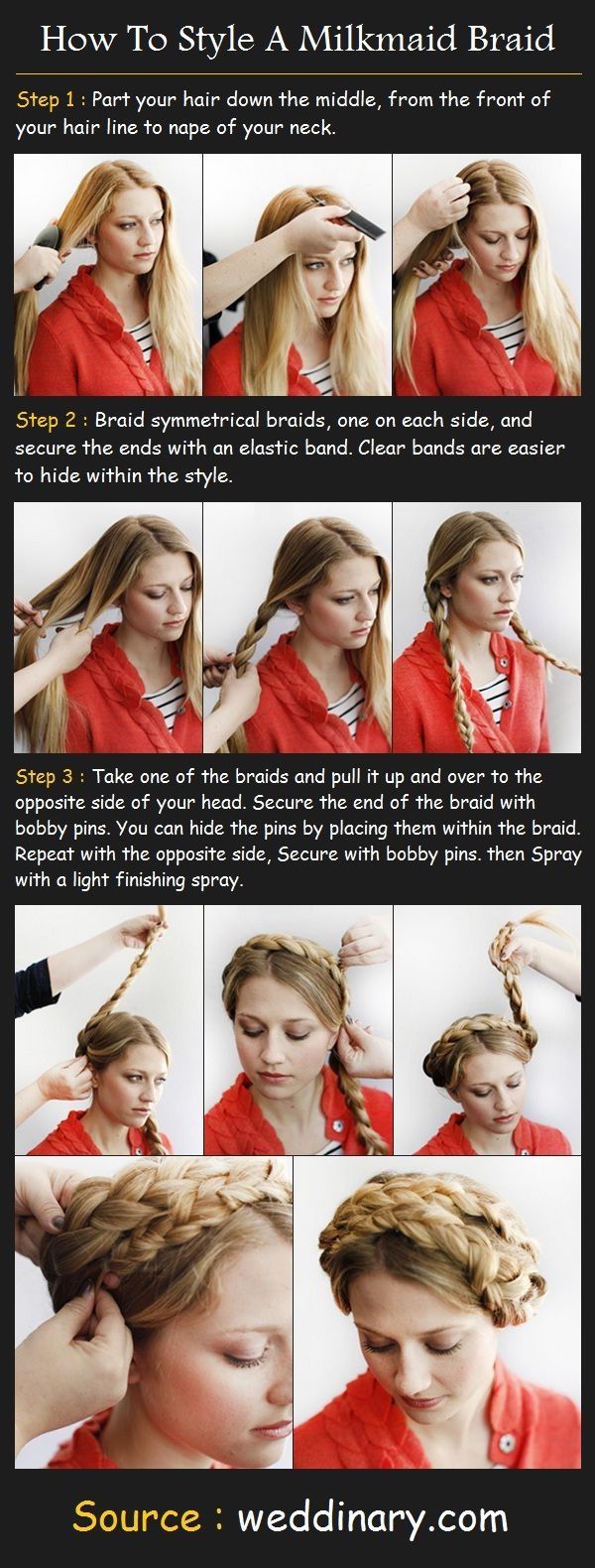 DIY Milkmaid Braid DIY Milkmaid Braid