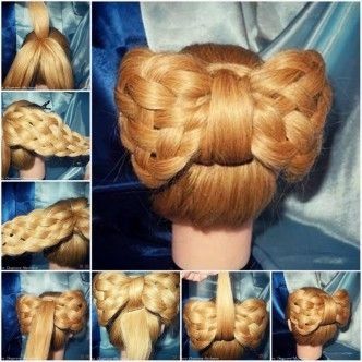 DIY Braided Big Bow Hairstyle DIY Braided Big Bow Hairstyle