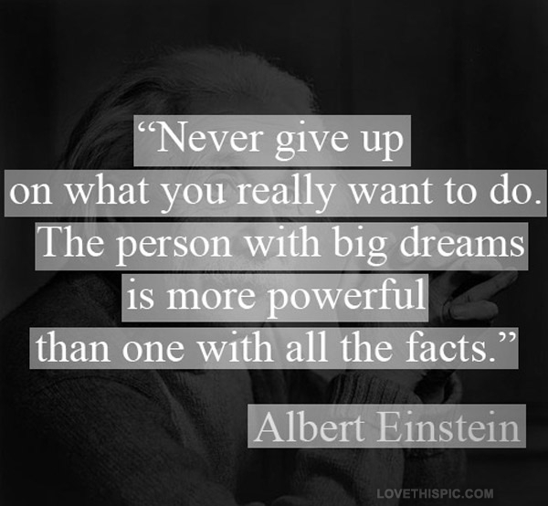 never give up