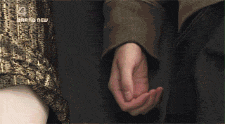 Hands touching hands