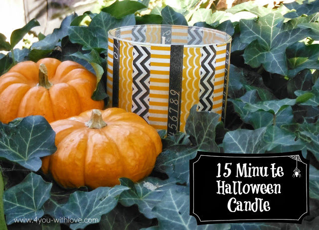 Washi Halloween Candle Washi Halloween Candle
