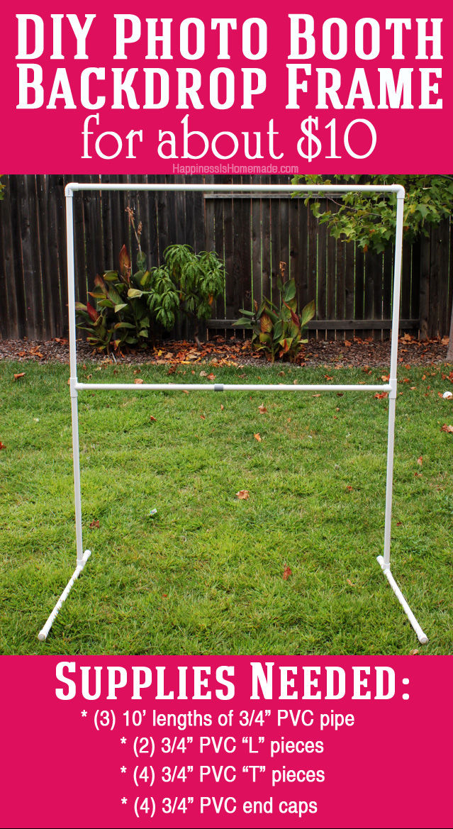 DIY Photo Booth Backdrop Frame