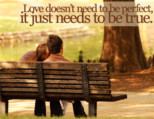 Love just needs to be true