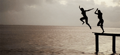 Jumping in the ocean Jumping in the ocean