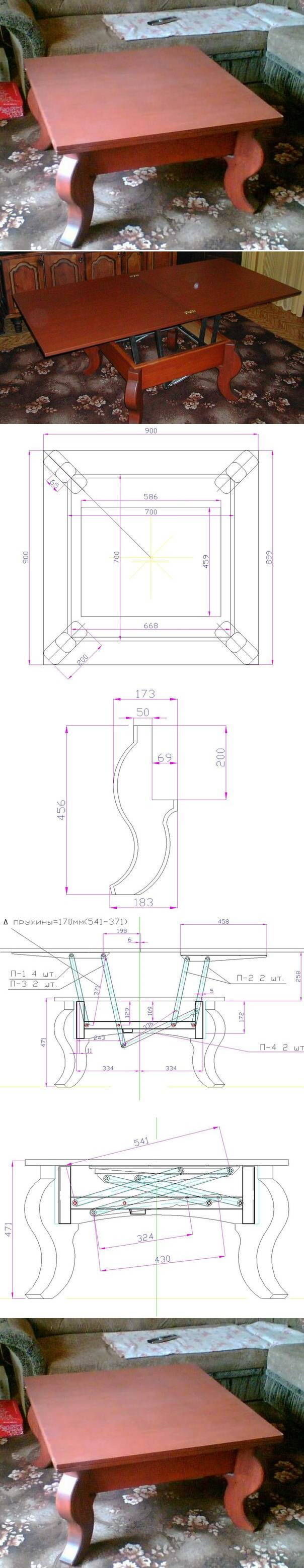 DIY Dining and Magazine Table DIY Dining and Magazine Table