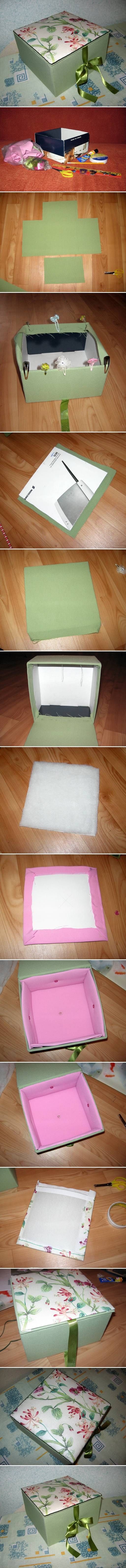DIY Cardboard Textile Box DIY Cardboard Textile Box