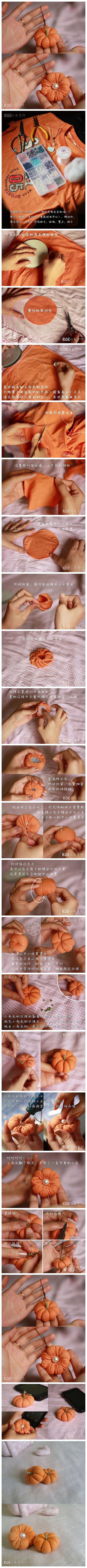DIY Old T-Shirt Pumpkin Ornament DIY Old T-Shirt Pumpkin Ornament