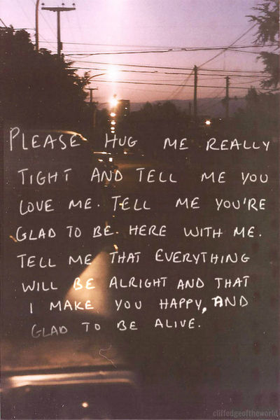 Please hug me