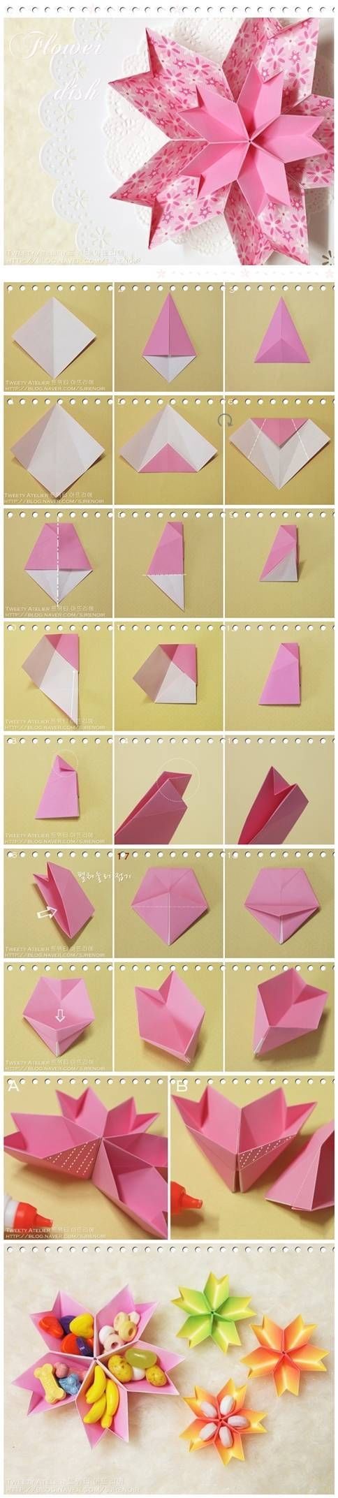 DIY Paper Flower Dish