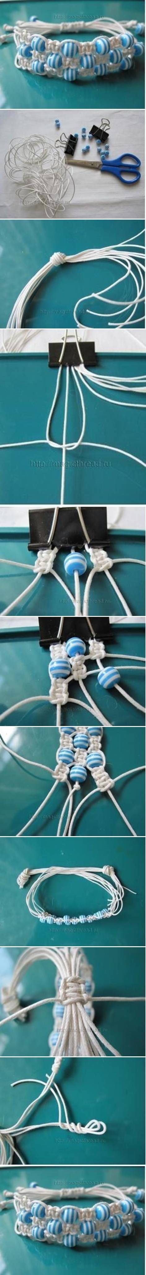 DIY Multi-row Shambala Bracelet