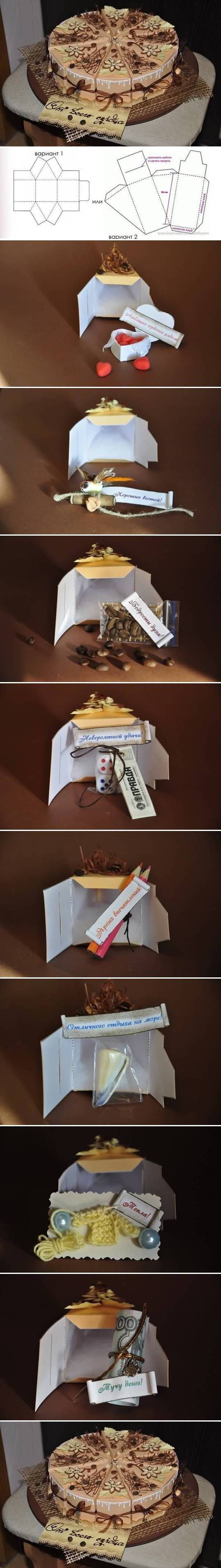 DIY Cake Gift Box Template