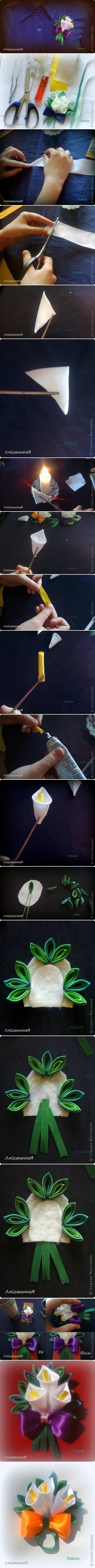 DIY Calla Lily Brooch