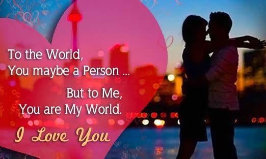 I love you