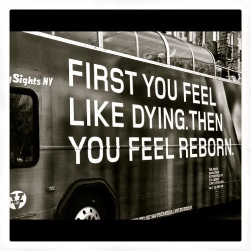 Feeling reborn