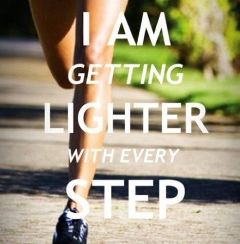 I am getting lighter with every step I am getting lighter with every step
