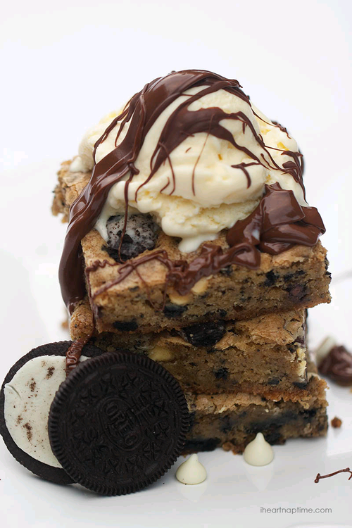 Ice cream and brownies Ice cream and brownies