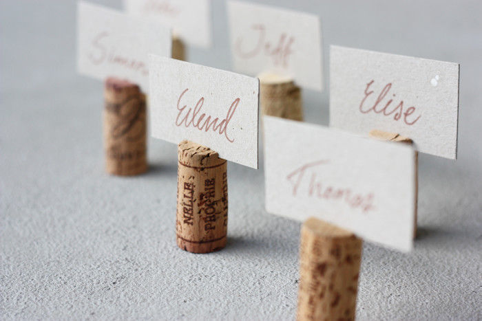 DIY Cork Name Tags