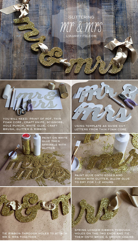 Glittering Wedding Banner