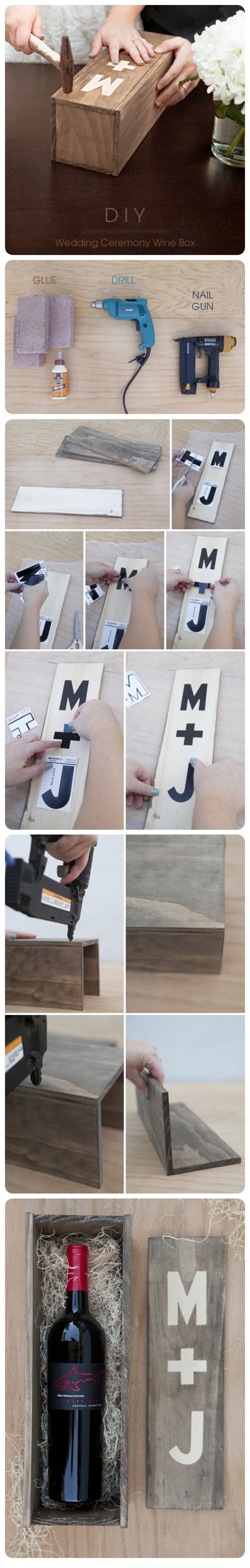 DIY Wedding Ceremony Wine Box