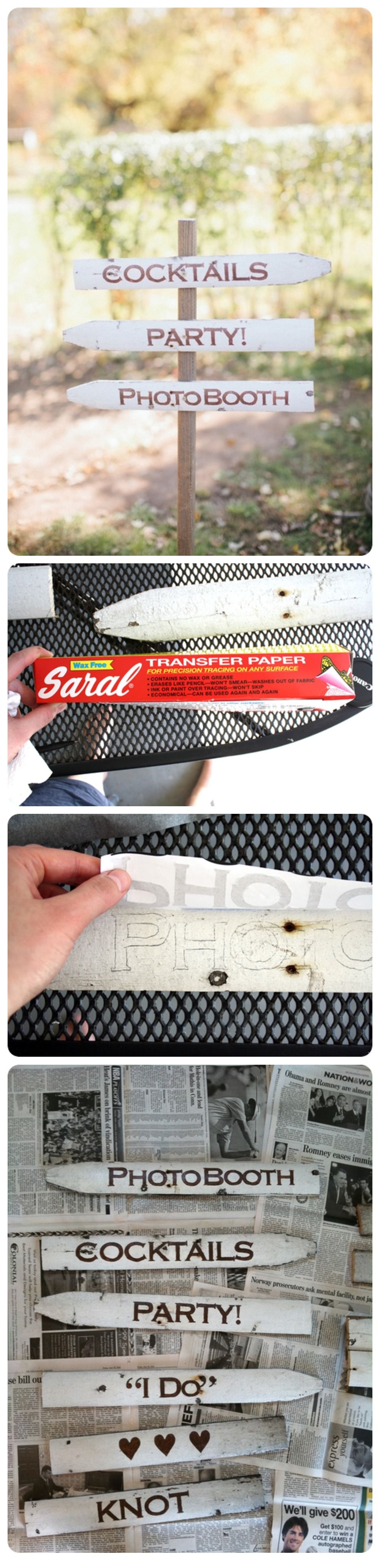 DIY Picket Fence Wedding Sign