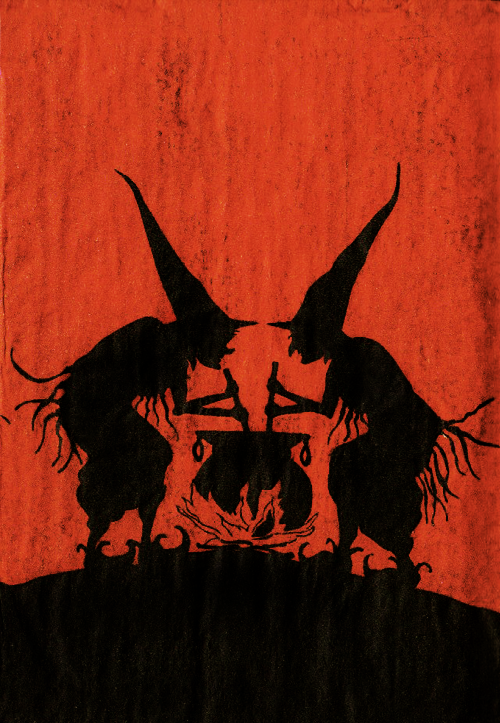 Witch by the cauldron