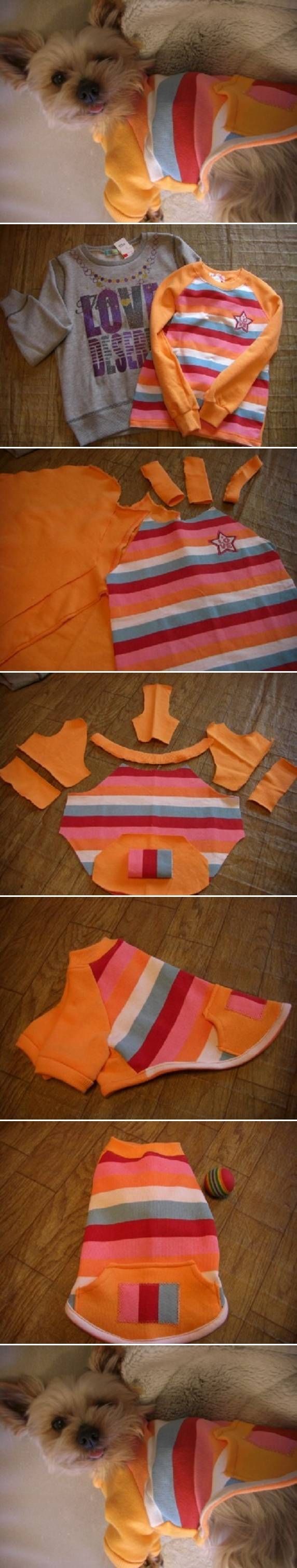 DIY Sweater Dog Clothes