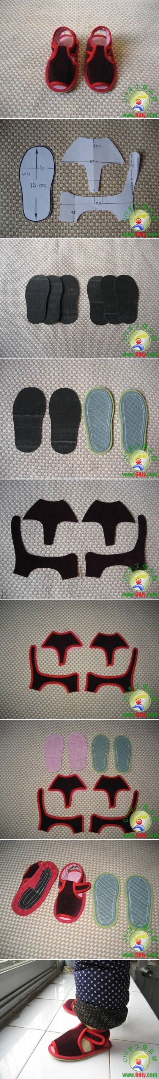 DIY Sew Baby Sandal