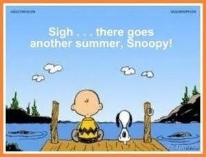 Sigh...there goes another summer, Snoopy Sigh...there goes another summer, Snoopy
