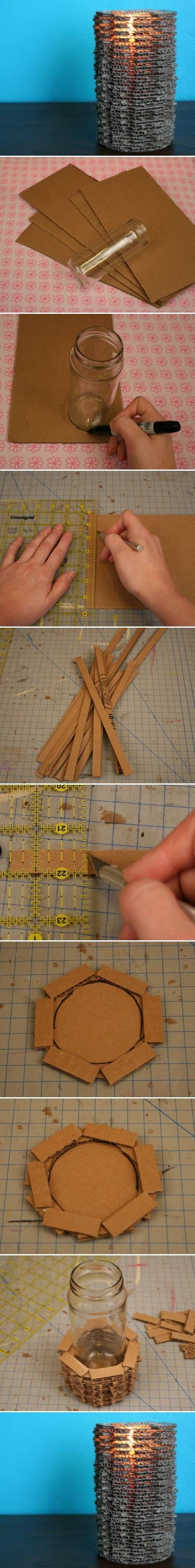 How To Make A Candle Holder From Cardboard How To Make A Candle Holder From Cardboard