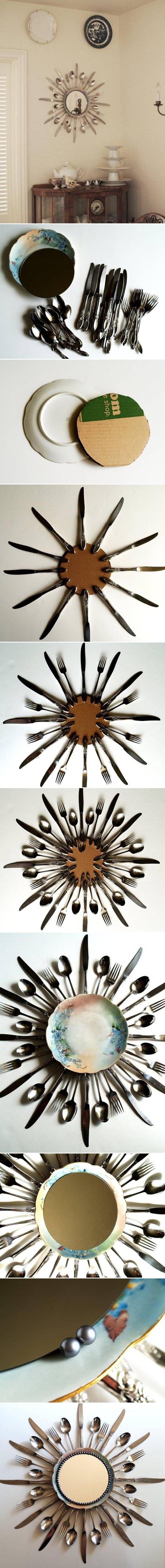 How To Make A Mirror From Kitchen Utensils How To Make A Mirror From Kitchen Utensils