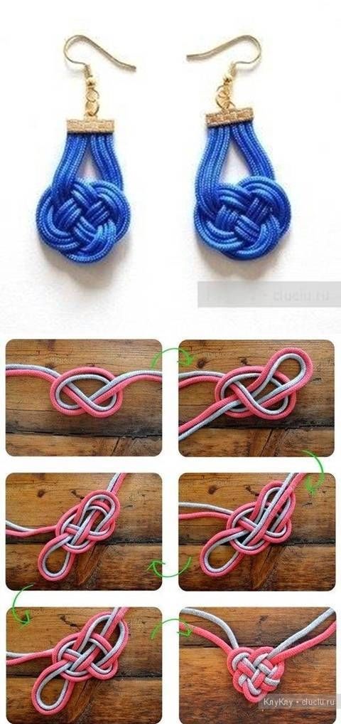 DIY Knot Earrings Tutorial