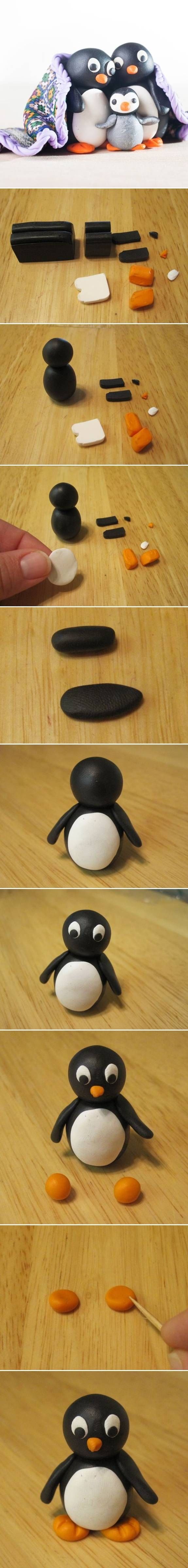 How To Make A Clay Penguin