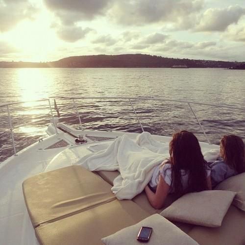 Boat sunset